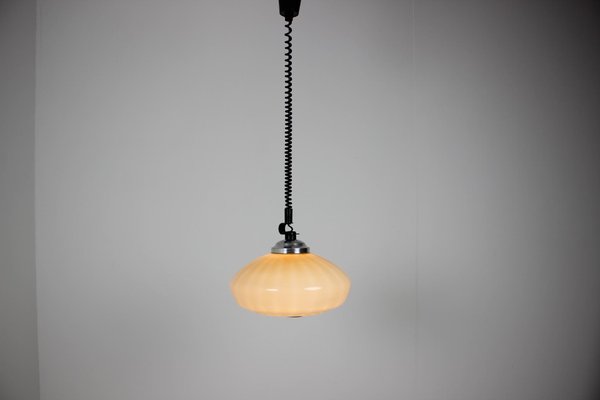 Mid-Century Glass Pendant, 1970s-TZ-862445