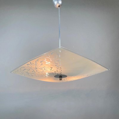 Mid-Century Glass Pendant from Napako, Czechoslovakia, 1960s-TZ-1028672