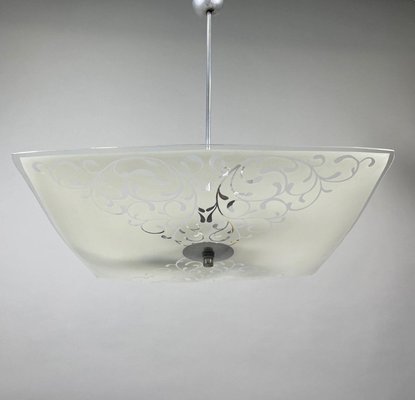 Mid-Century Glass Pendant from Napako, Czechoslovakia, 1960s-TZ-1028672