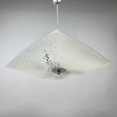 Mid-Century Glass Pendant from Napako, Czechoslovakia, 1960s-TZ-1028672