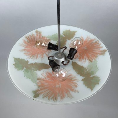 Mid-Century Glass Pendant from Zukov, Czechoslovakia, 1960s-TZ-1028648