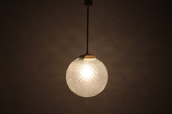 Mid-Century Glass Pendant Lamp, 1960s-TZ-581950