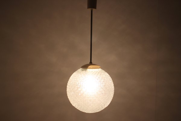 Mid-Century Glass Pendant Lamp, 1960s-TZ-581950