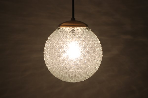 Mid-Century Glass Pendant Lamp, 1960s-TZ-581947