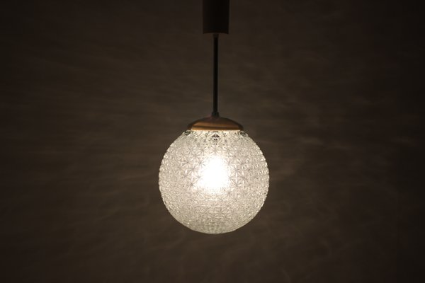 Mid-Century Glass Pendant Lamp, 1960s-TZ-581947