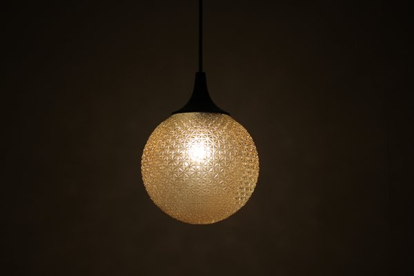 Mid-Century Glass Pendant Lamp, 1960s-TZ-581942