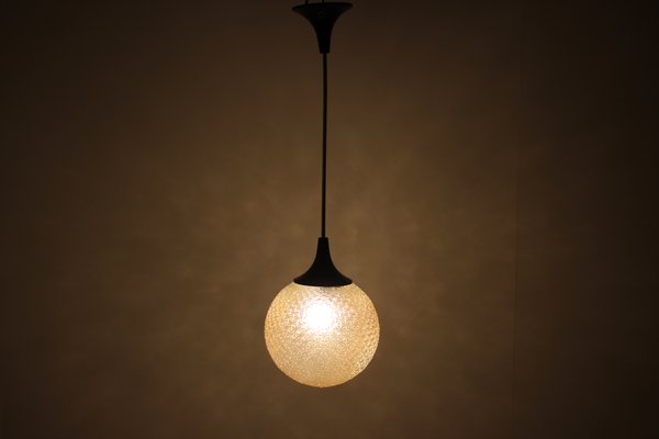 Mid-Century Glass Pendant Lamp, 1960s-TZ-581942