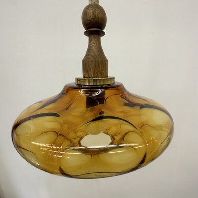 Mid-Century Glass Pendant Lamp, 1970s-BGP-1719576