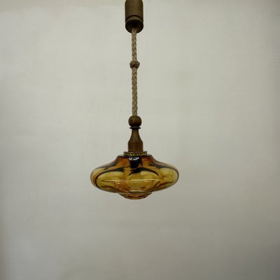 Mid-Century Glass Pendant Lamp, 1970s-BGP-1719576