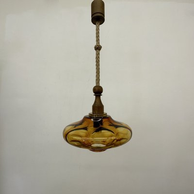 Mid-Century Glass Pendant Lamp, 1970s-BGP-1719576