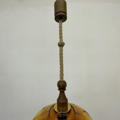 Mid-Century Glass Pendant Lamp, 1970s-BGP-1719576