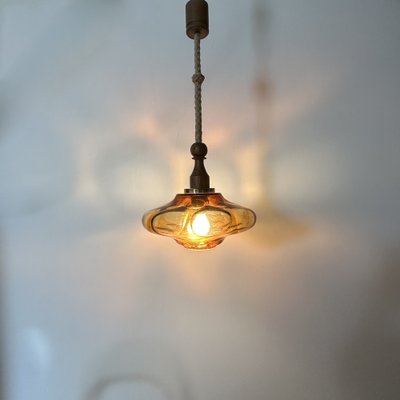 Mid-Century Glass Pendant Lamp, 1970s-BGP-1719576