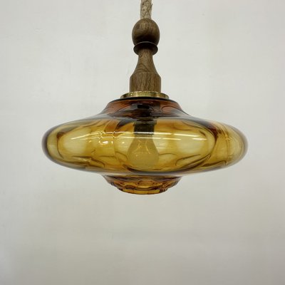 Mid-Century Glass Pendant Lamp, 1970s-BGP-1719576