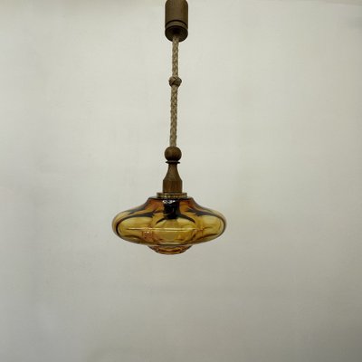 Mid-Century Glass Pendant Lamp, 1970s-BGP-1719576