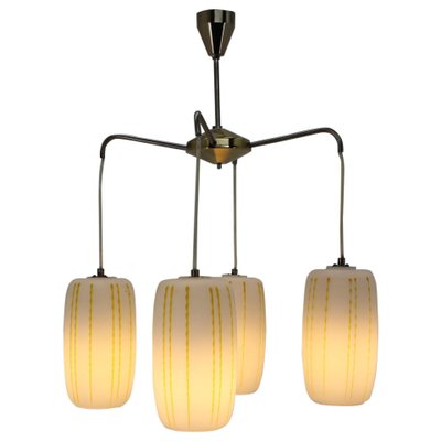 Mid-Century Glass Pendant Lamp, Germany, 1970s-TZ-745586