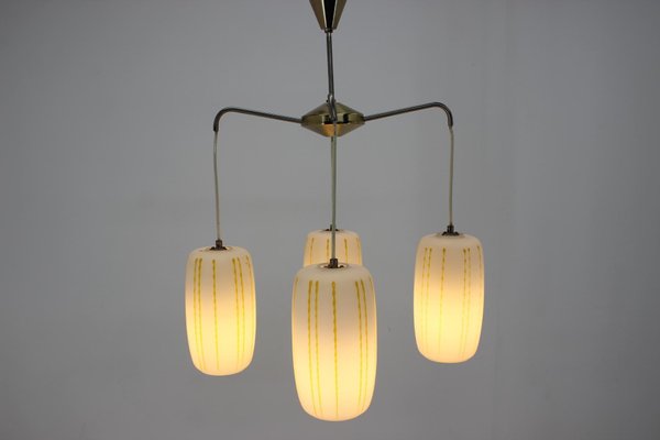 Mid-Century Glass Pendant Lamp, Germany, 1970s-TZ-745586