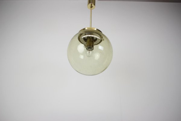 Mid-Century Glass Pendants by Kamenicky Senov, 1960s, Set of 3-TZ-1778199