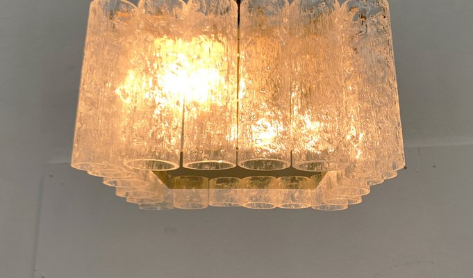 Mid-Century Glass Square Ceiling Lamp from Doria Leuchten, 1960s-UAH-1571109