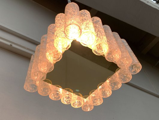 Mid-Century Glass Square Ceiling Lamp from Doria Leuchten, 1960s-UAH-1571109