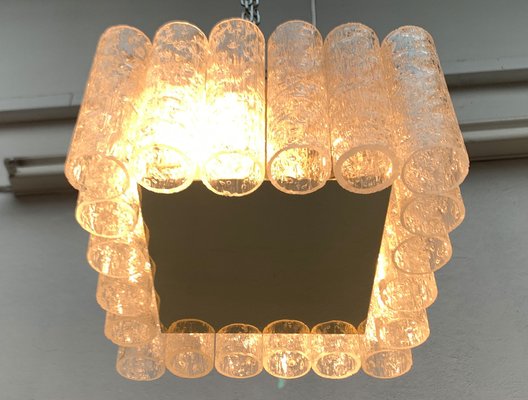 Mid-Century Glass Square Ceiling Lamp from Doria Leuchten, 1960s-UAH-1571109