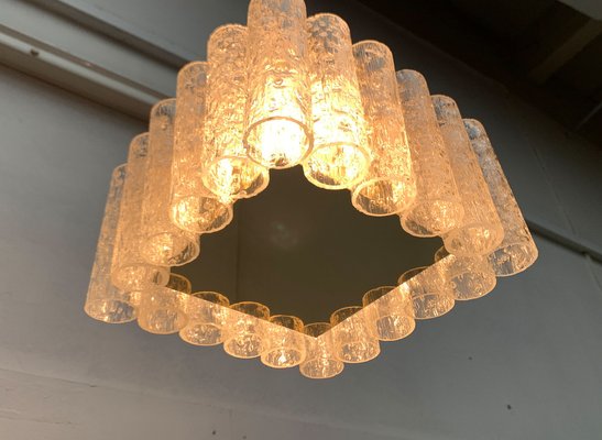 Mid-Century Glass Square Ceiling Lamp from Doria Leuchten, 1960s-UAH-1571109