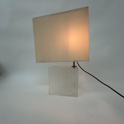 Mid-Century Glass Table Lamp, 1960s-BGP-1813974