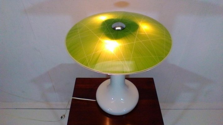 Mid-Century Glass Table Lamp from Zukov, 1960s-TZ-602143