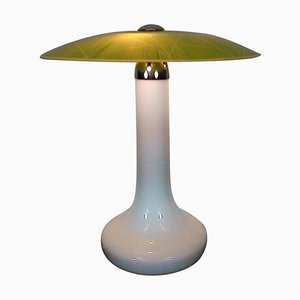 Mid-Century Glass Table Lamp from Zukov, 1960s-TZ-602143