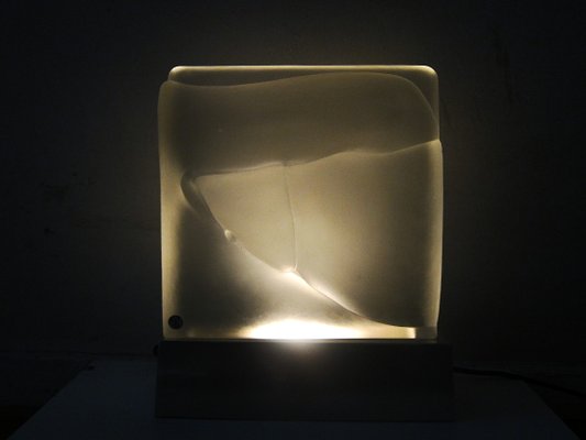 Mid-Century Glass Table Lamp Light Sculpture from Peill & Putzler-AET-655774