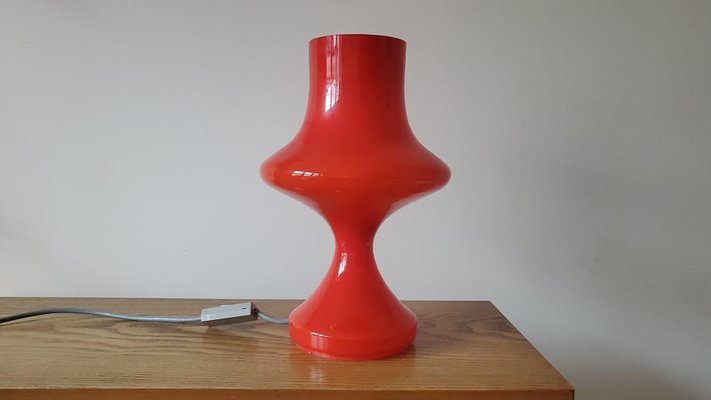 Mid-Century Glass Table Lamp, Tabery, 1970s-TZ-1117895