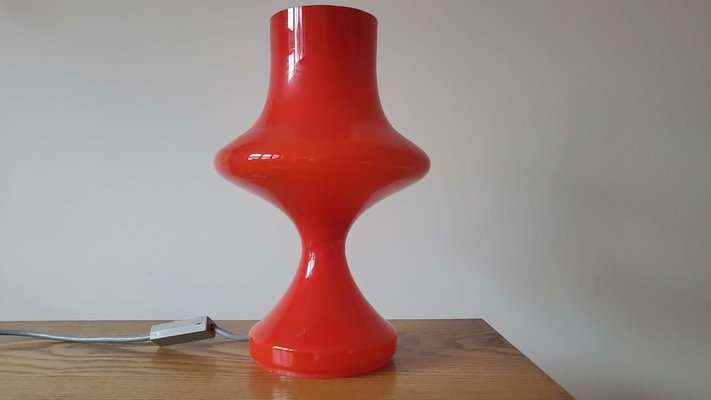 Mid-Century Glass Table Lamp, Tabery, 1970s-TZ-1117895