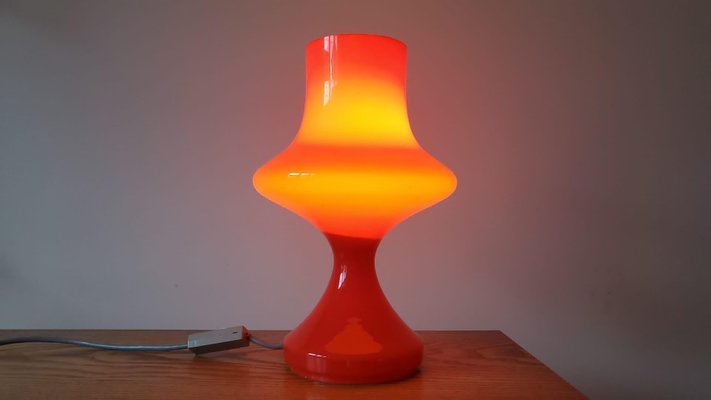 Mid-Century Glass Table Lamp, Tabery, 1970s-TZ-1117895