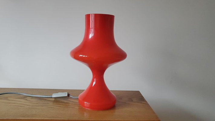 Mid-Century Glass Table Lamp, Tabery, 1970s-TZ-1117895