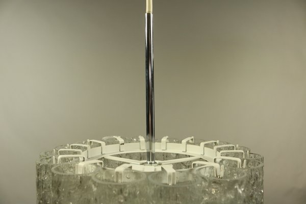 Mid-Century Glass Tube Pendant Lamp from Doria Leuchten, 1960s-FUP-640739