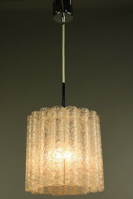 Mid-Century Glass Tube Pendant Lamp from Doria Leuchten, 1960s-FUP-691940