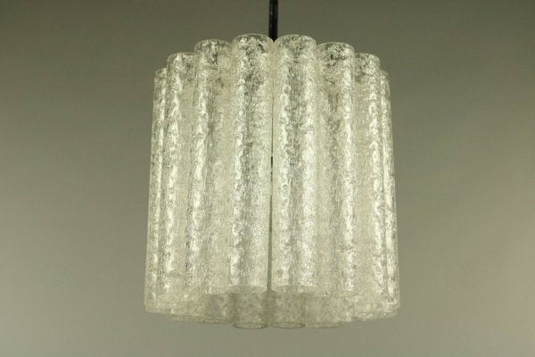 Mid-Century Glass Tube Pendant Lamp from Doria Leuchten, 1960s-FUP-691940