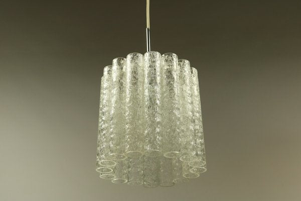 Mid-Century Glass Tube Pendant Lamp from Doria Leuchten, 1960s-FUP-640739