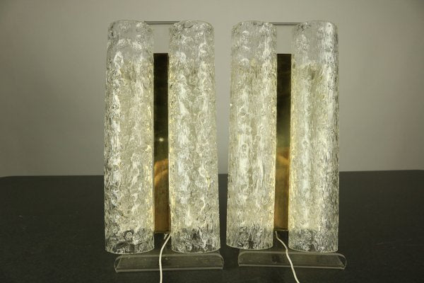 Mid-Century Glass Tube Sconces from Doria Leuchten, 1960s, Set of 2-FUP-667464