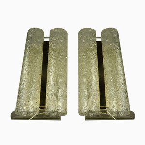 Mid-Century Glass Tube Sconces from Doria Leuchten, 1960s, Set of 2-FUP-667464