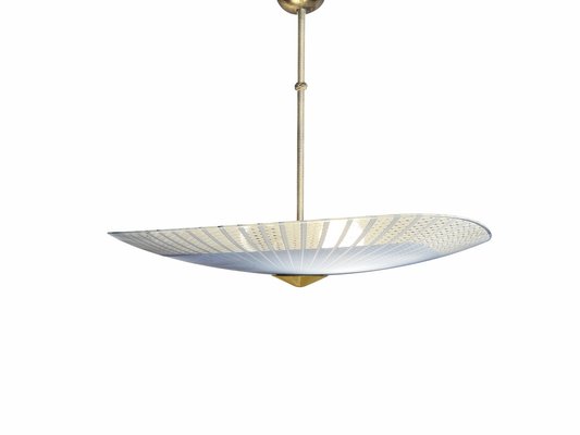 Mid-Century Glass Umbrella Disc Ceiling Lamp from Doria Leuchten, 1950s-PBW-1816840