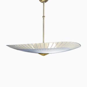 Mid-Century Glass Umbrella Disc Ceiling Lamp from Doria Leuchten, 1950s-PBW-1816840