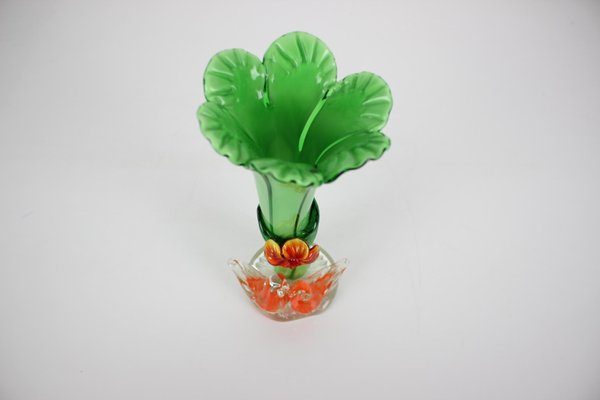 Mid-Century Glass Vase, 1960s-TZ-1082029