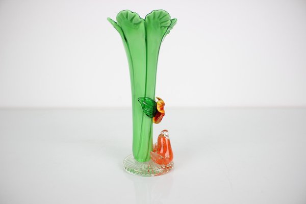 Mid-Century Glass Vase, 1960s-TZ-1082029