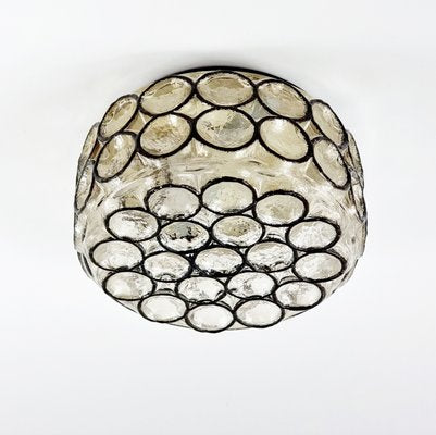 Mid-Century Glass Wall Light or Flush Mount from Limburg, Germany, 1960s-BMM-2016145