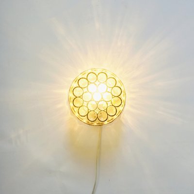 Mid-Century Glass Wall Light or Flush Mount from Limburg, Germany, 1960s-BMM-2016145