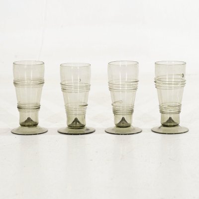 Mid-Century Glasses with Decorations, Set of 4-SA-1791896