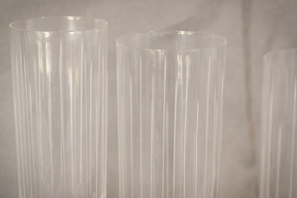 Mid-Century Glasses with Silver Bases, Set of 6-AOI-1350937