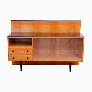 Mid-Century Glazed Cabinet-Bookse by Mojmír Fire for Up Závody, Czechoslovakia, 1960s-HXT-1733144