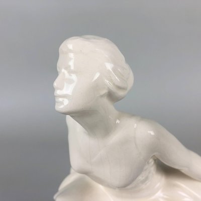 Mid-Century Glazed Ceramic Sculpture of a Ballerina from Jihokera, 1960s-TZ-860057