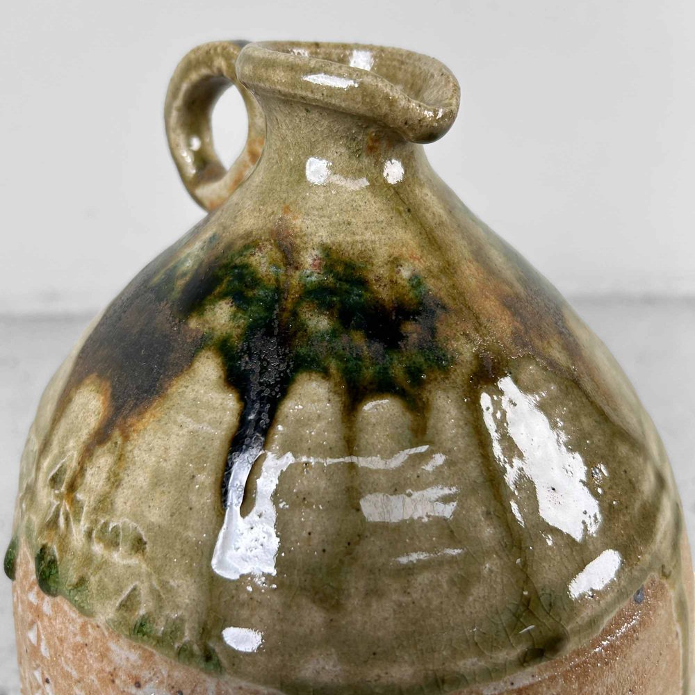 Mid-Century Glazed Ceramic Shigaraki Jug, Japan, 1960s